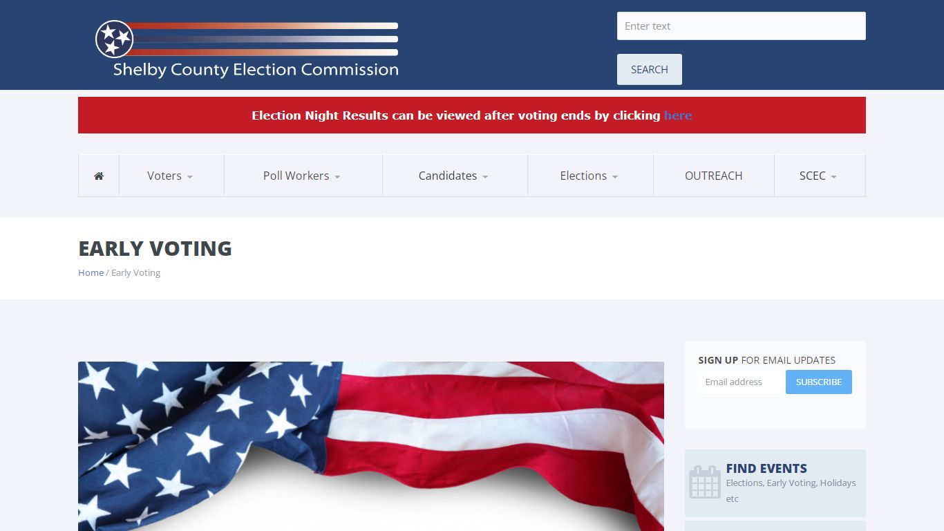 Early Voting | Shelby County Election Commission, TN